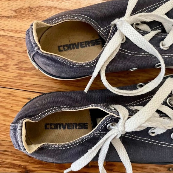 Converse All Star Low Top Sneakers Size 6 Women’s Blue Canvas Streetwear - Picture 7 of 10